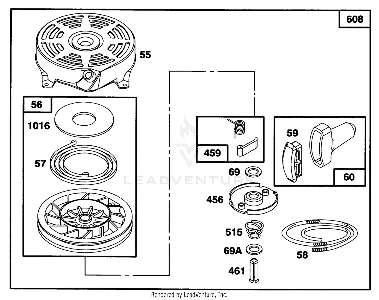 Engine Briggs  Stratton Model 128802-0615-01 6