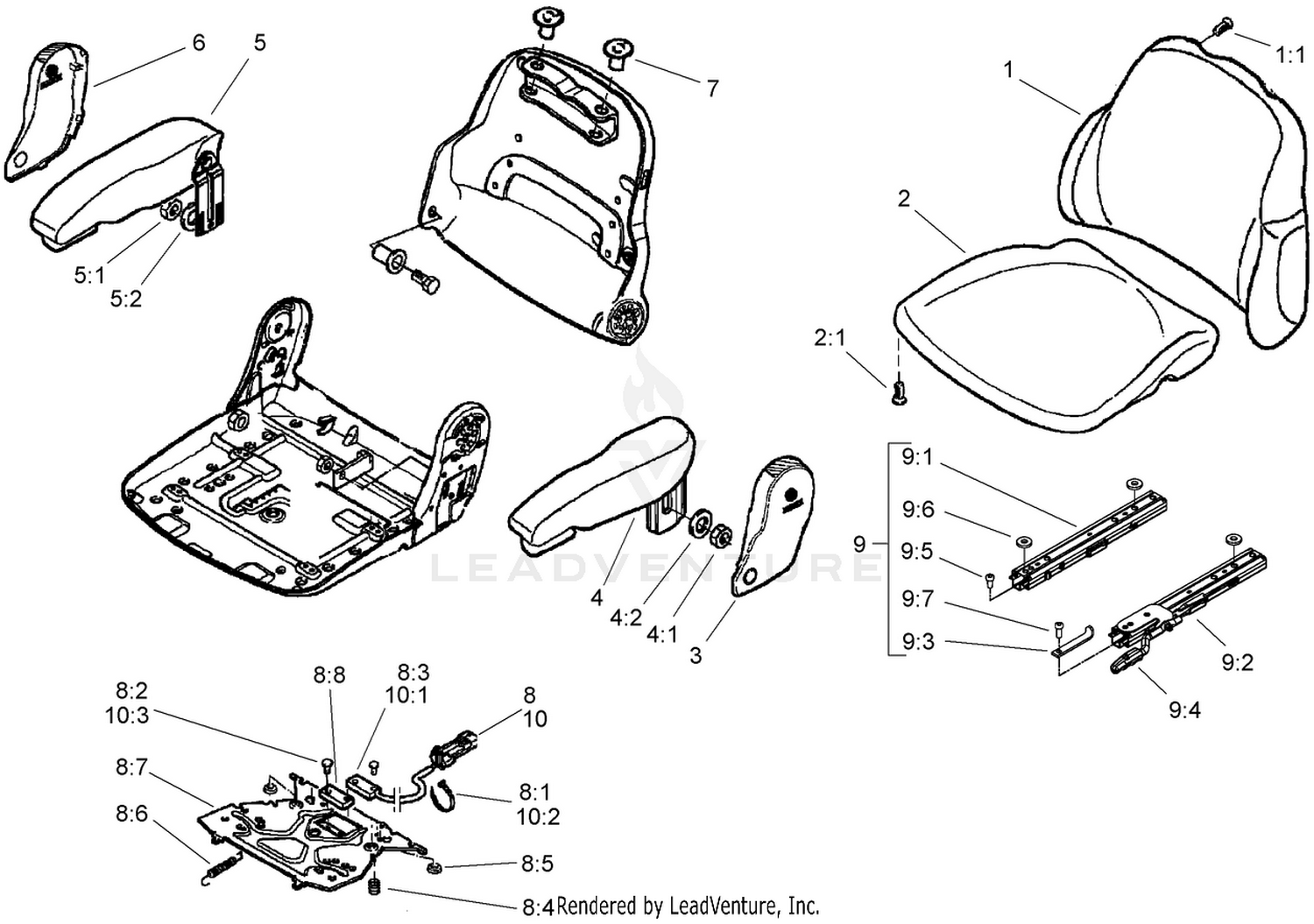 Premium Seat Assembly Model No. 30622