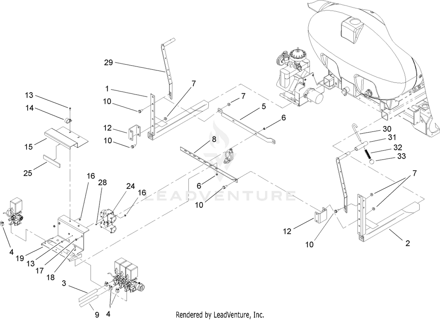 Sprayer Component Assembly