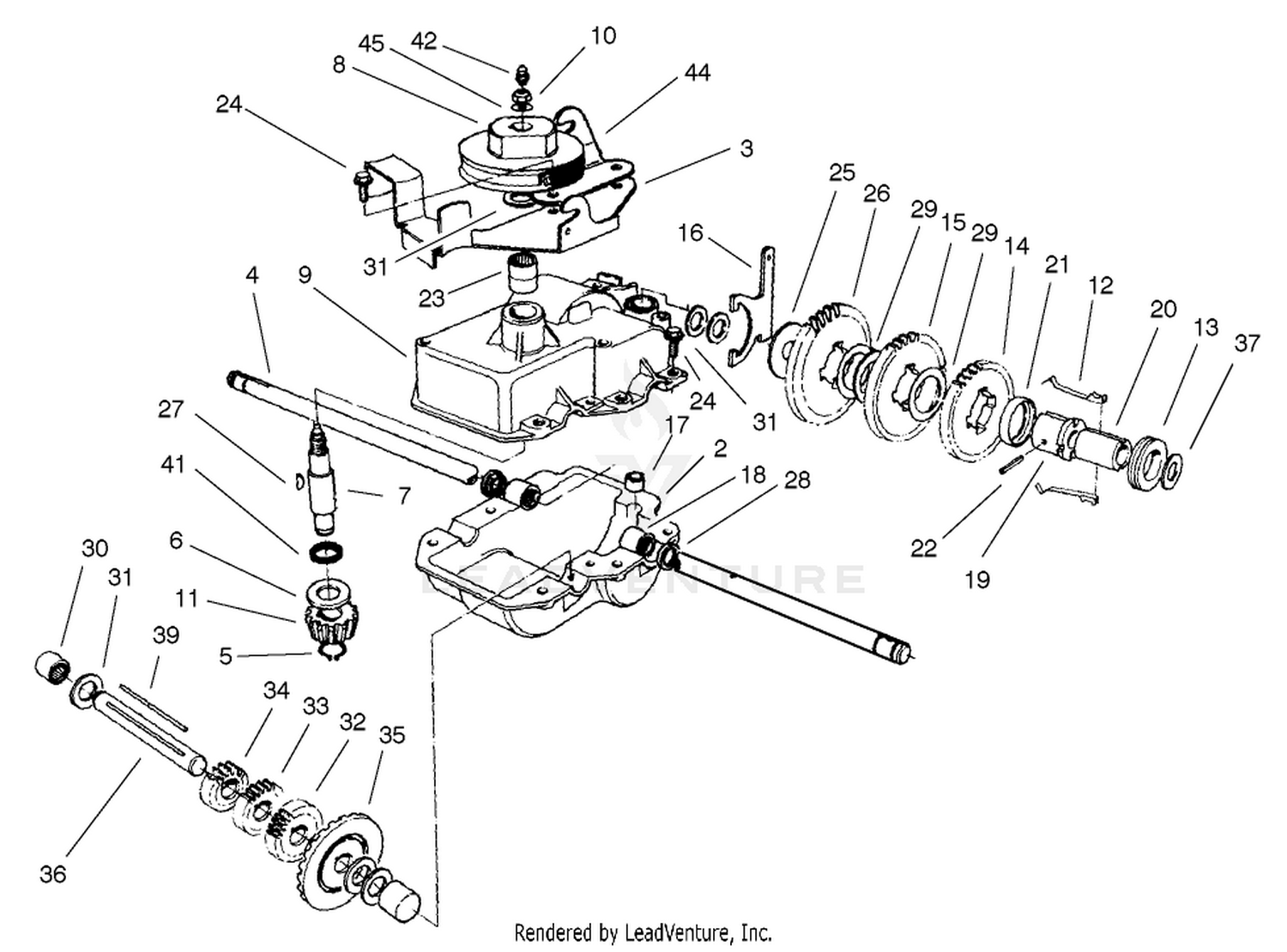 Gear Case Assembly No. 74-1861