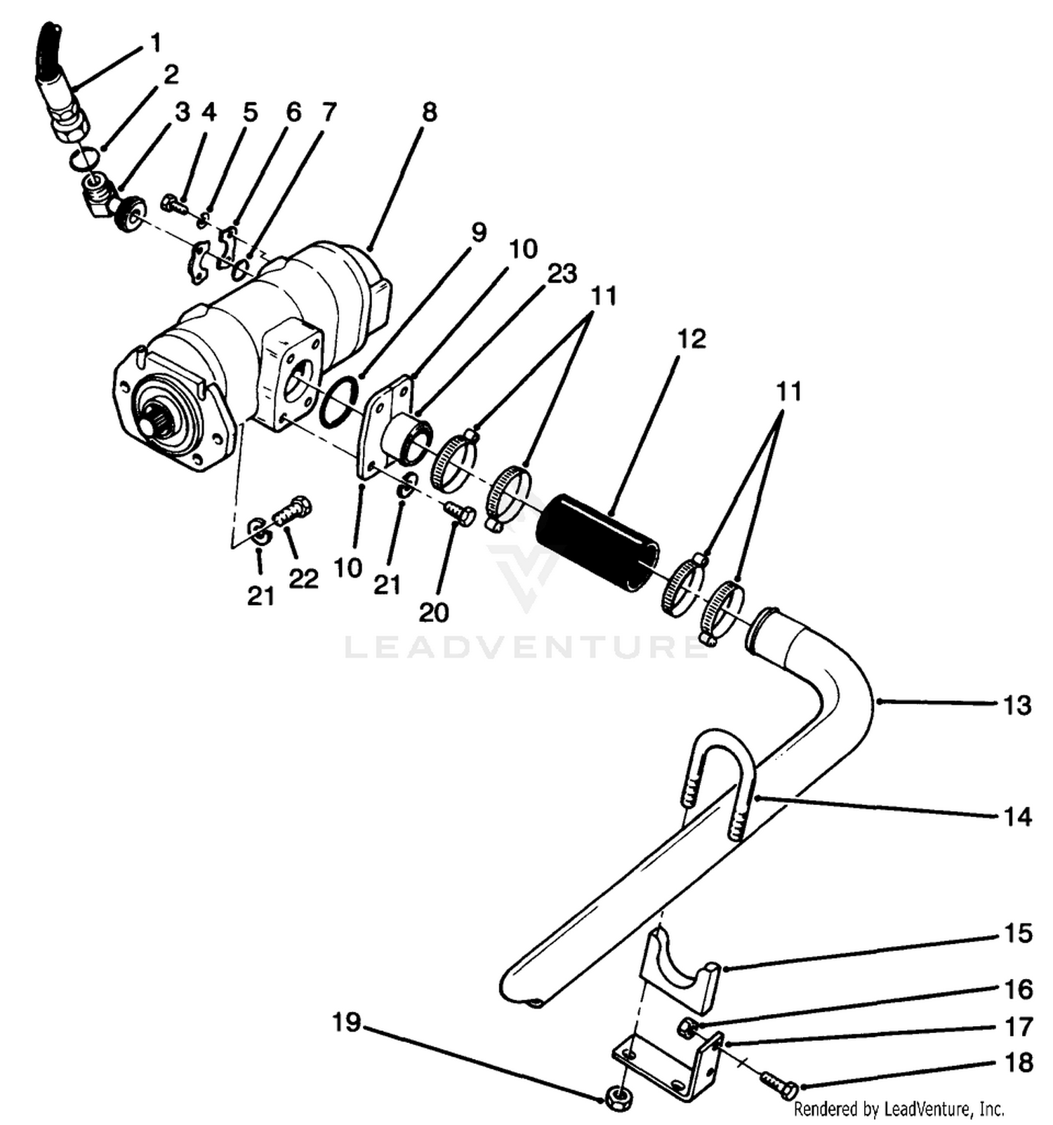 Hydraulic Pump Installation Assembly