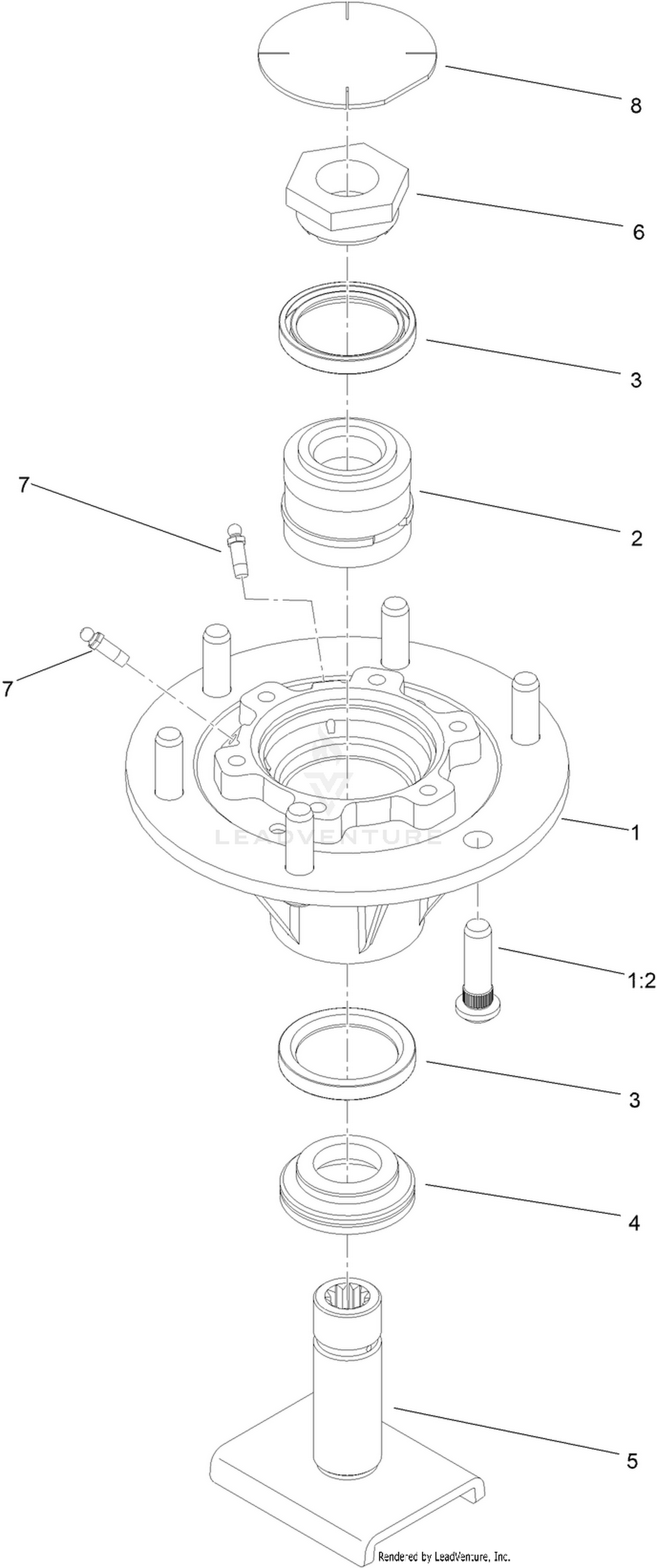 Spindle Assembly No. 121-3666