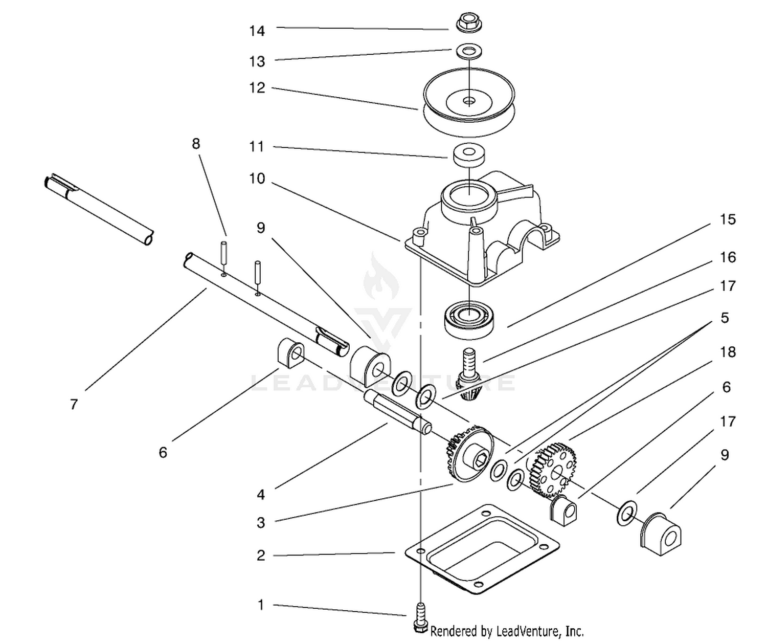 Gearcase Assembly No. 71-9600