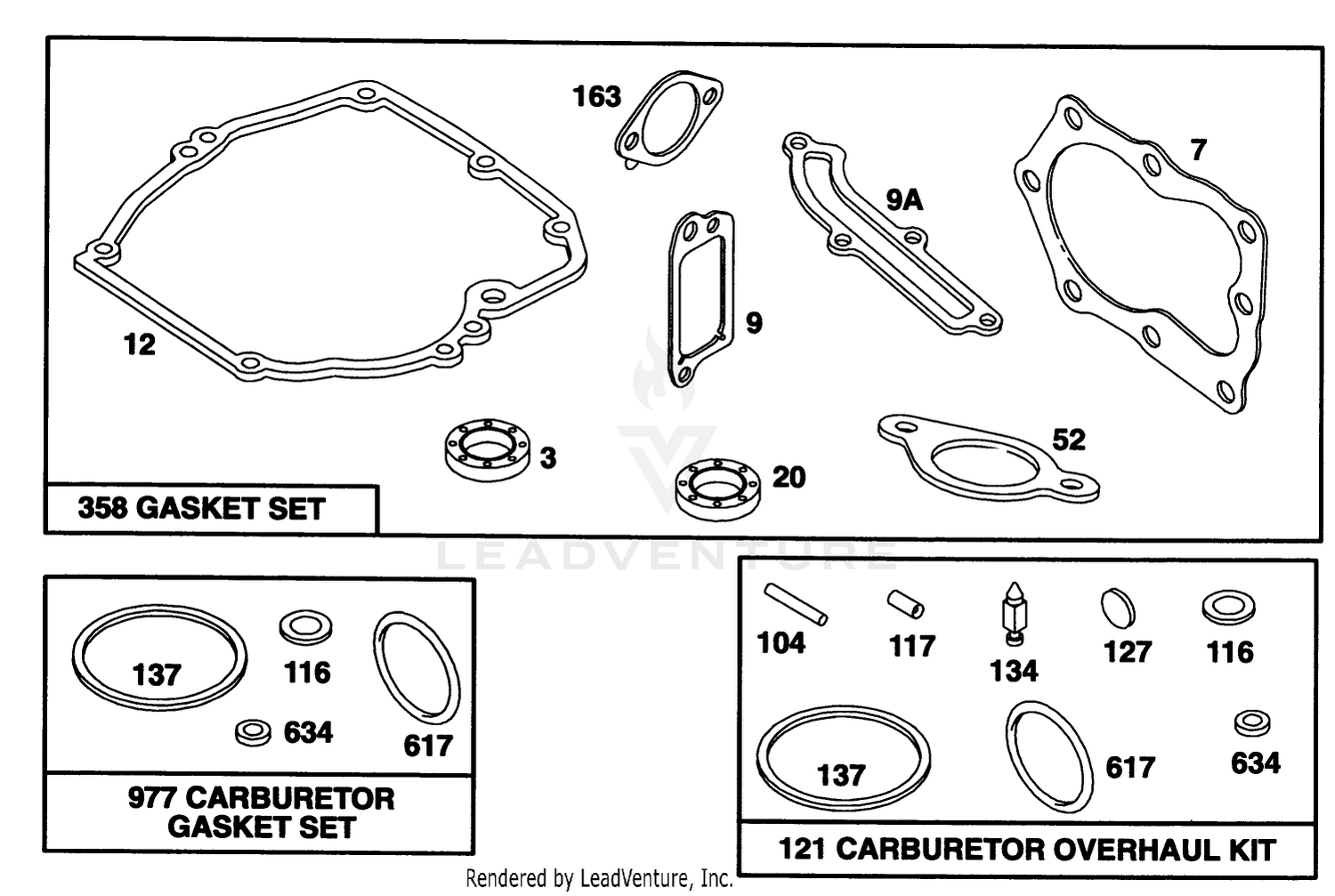 Engine Briggs  Stratton Model 122702-0182-01 8