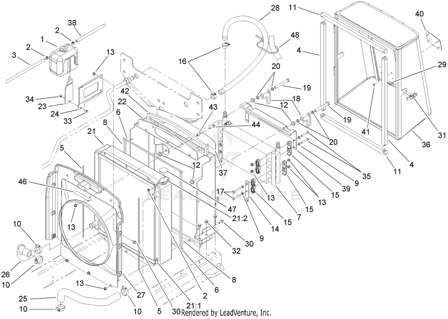 Radiator and Hydraulic Cooler Assembly
