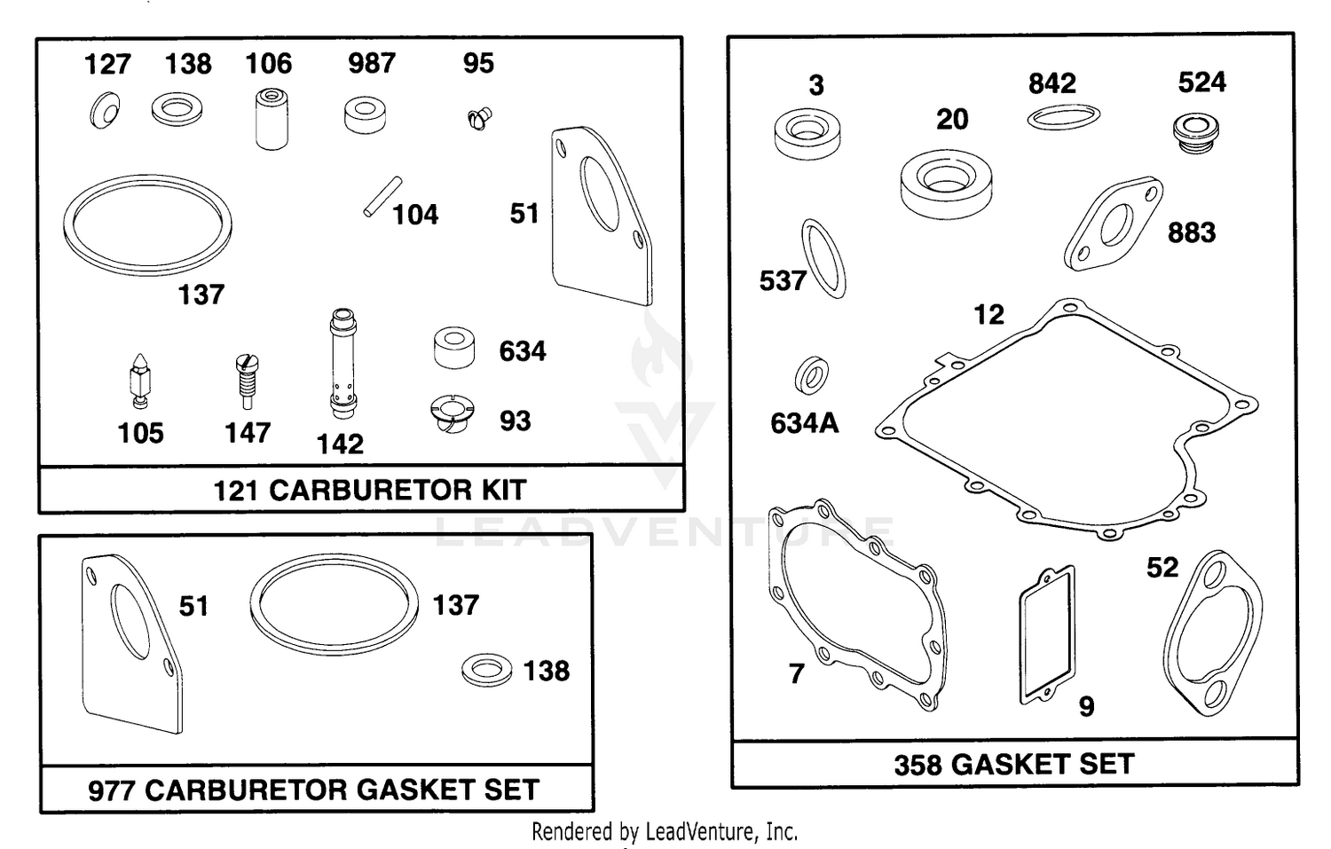 Engine Briggs  Stratton Model 28b707-0126-01 9