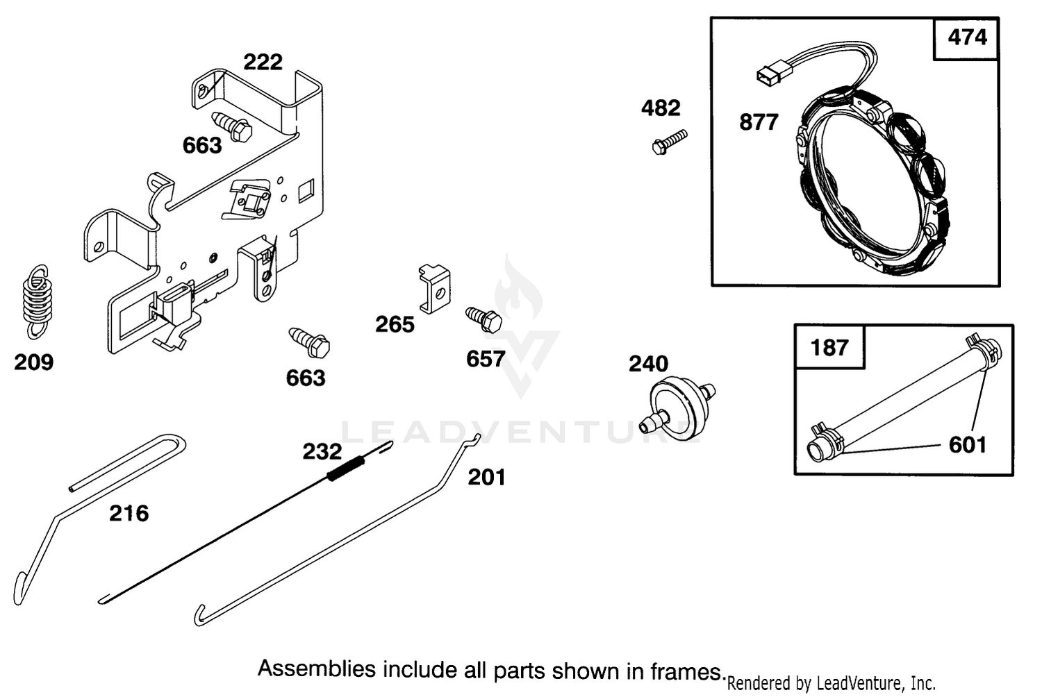 Engine Briggs  Stratton Model 286707-0452-01 5