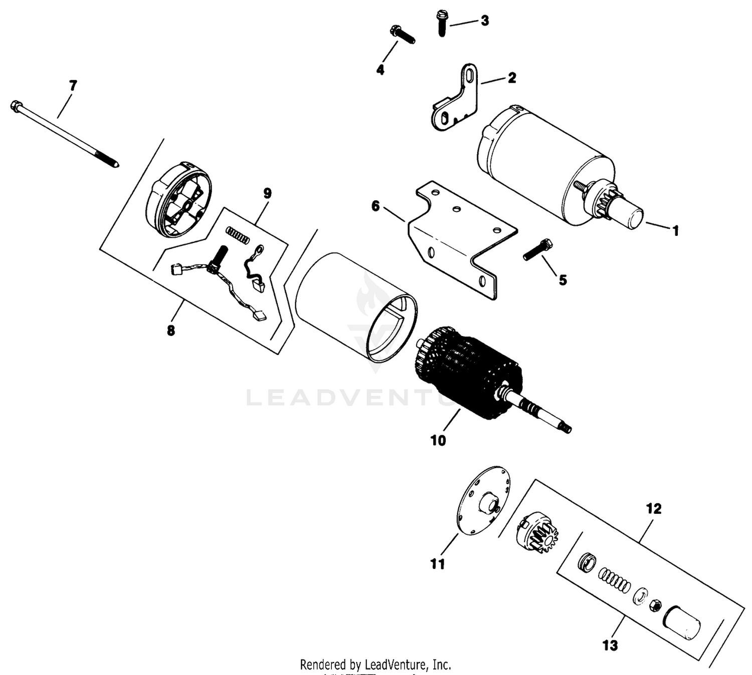 Electric Start-Engine Assembly-Kohler Model No. M16s-711533 (continued)