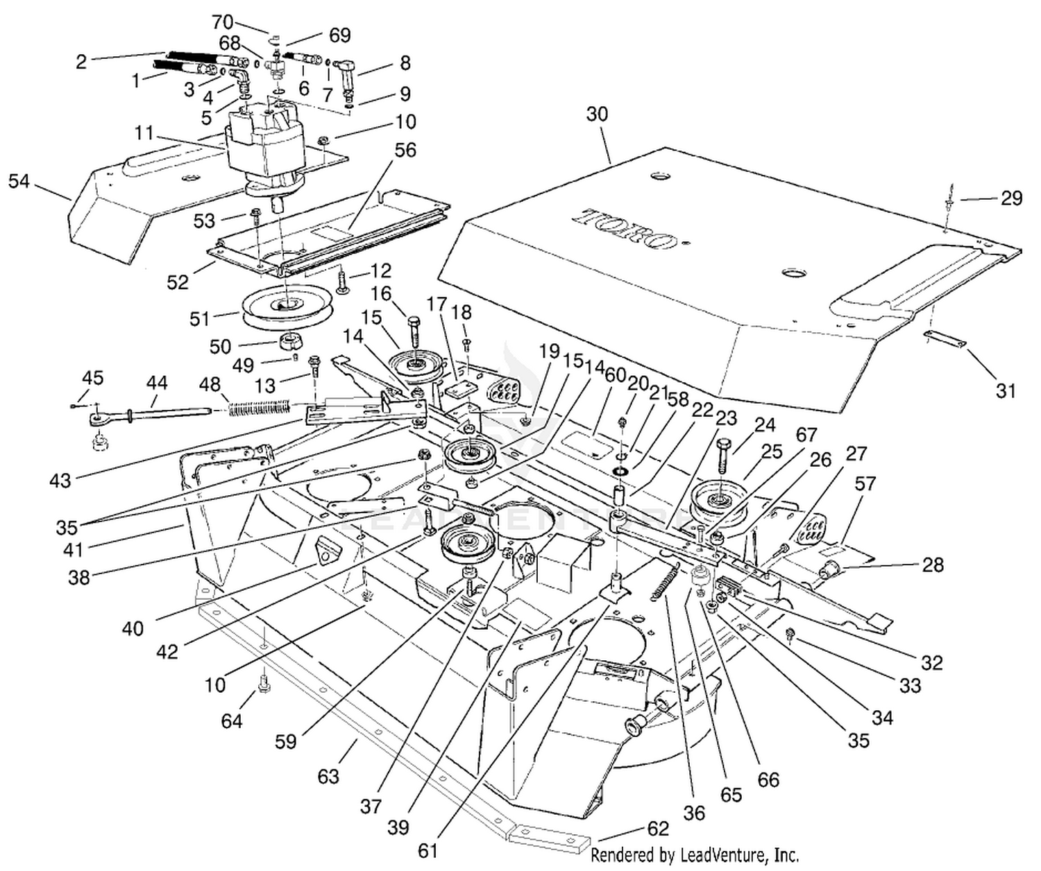 Center Deck Model No. 30592