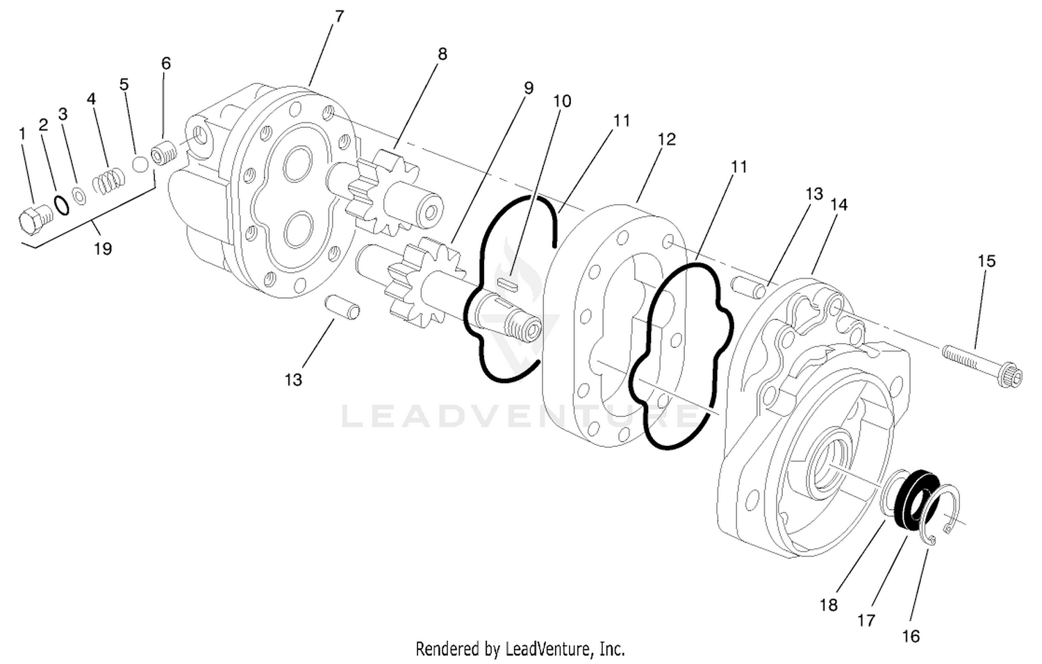Hydraulic Motor Assembly No. 93-6975