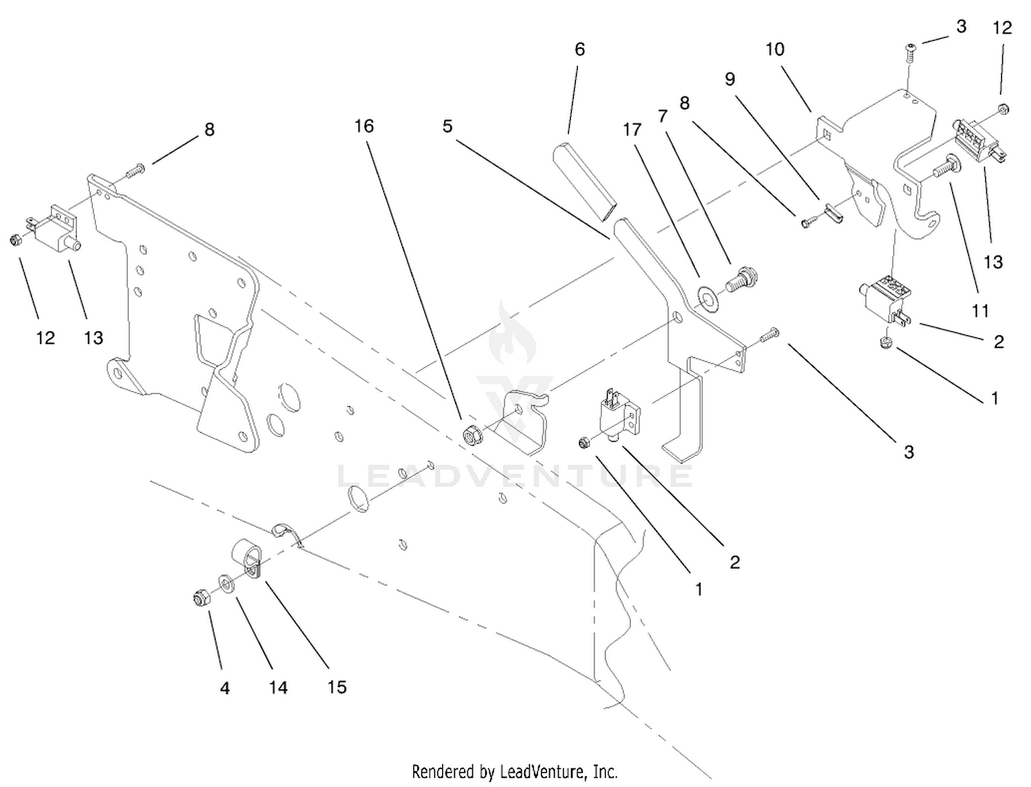 Parking Brake Upper Assembly