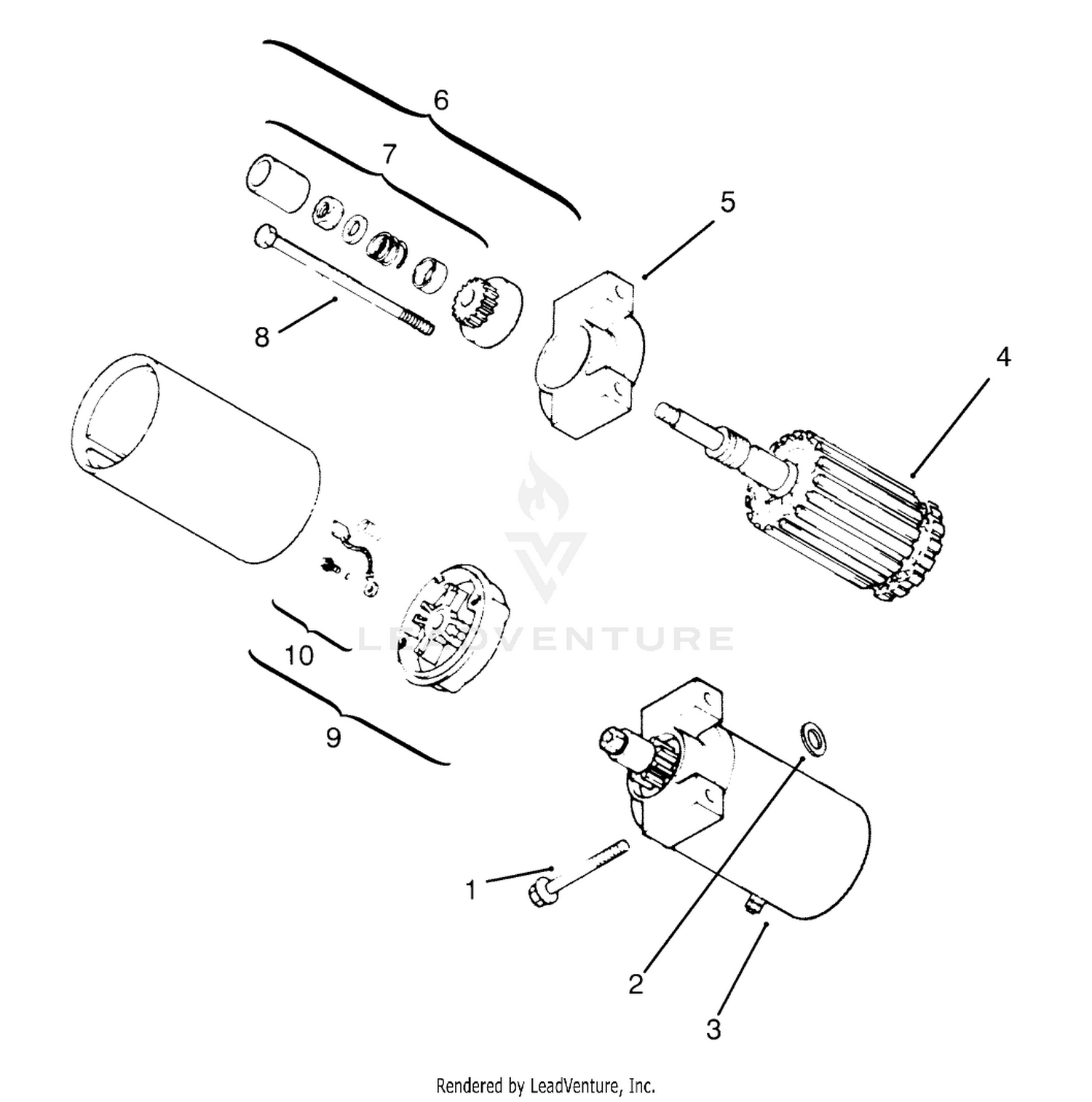 Starting System (kohler Engine Cv14s-Ps1472)