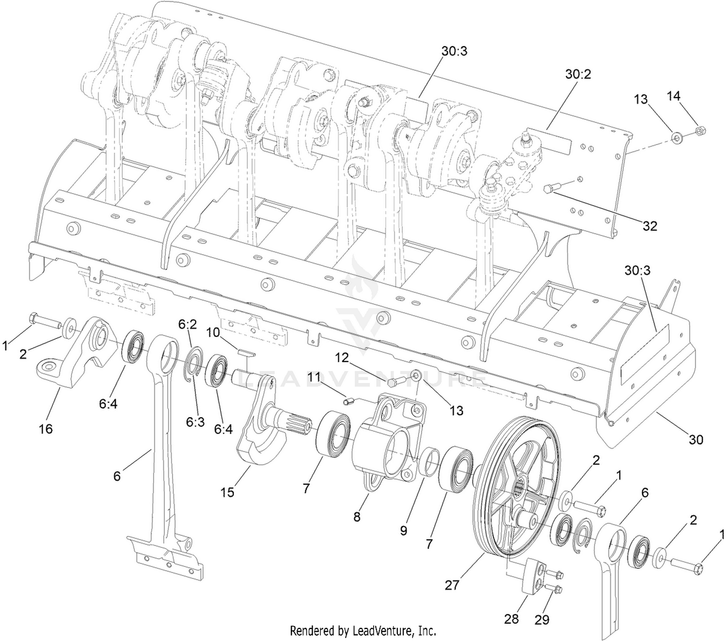 No. 1 and No. 2 Crankarm Assembly