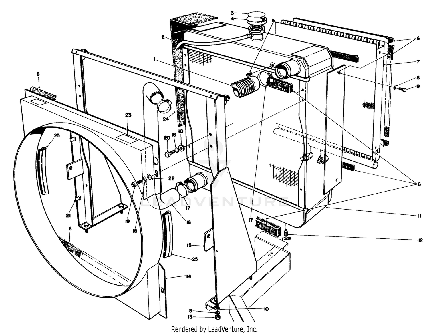 Radiator  Oil Cooler Assembly
