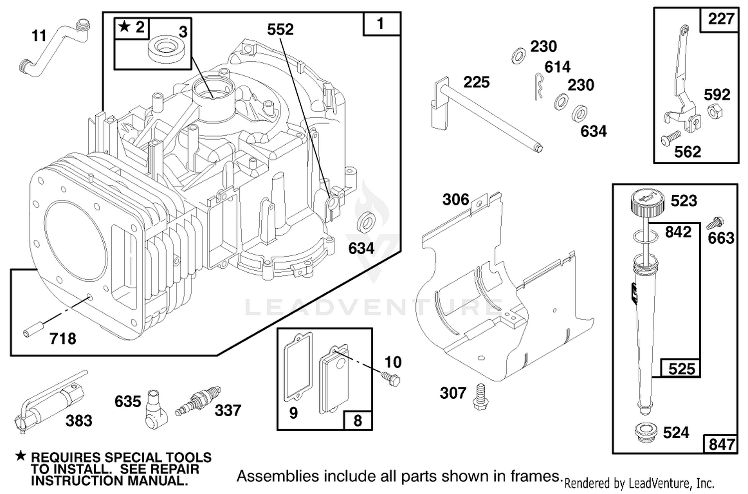 Engine Briggs  Stratton Model 28q777-0668-A1