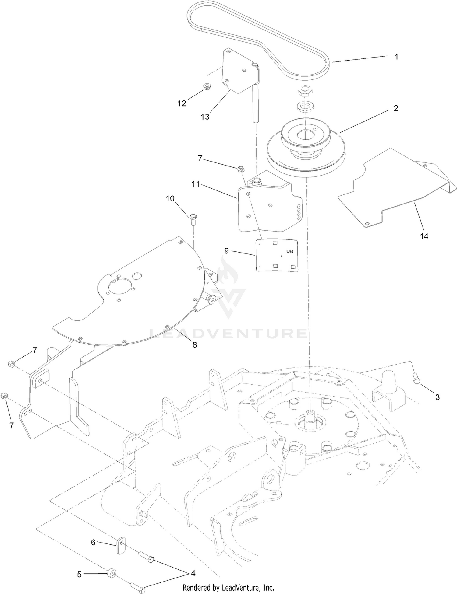 Blower Mount and Latch Assembly