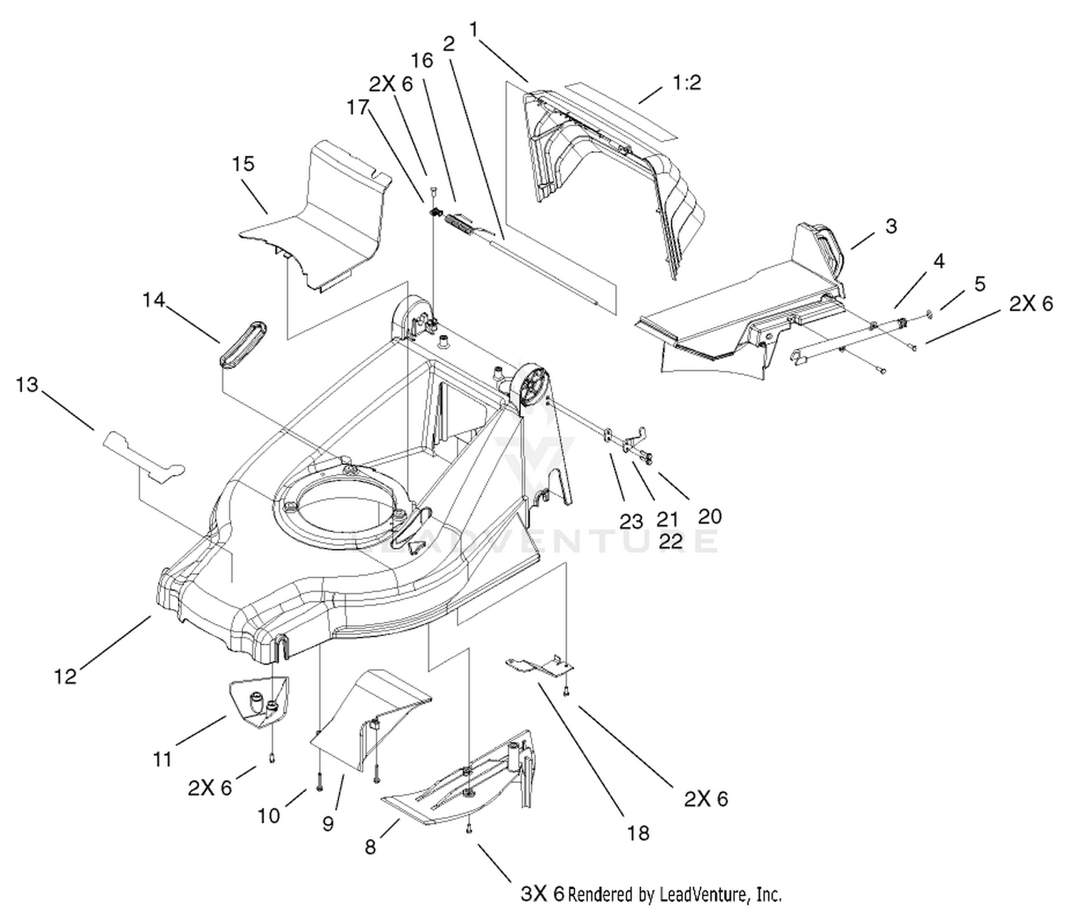 Deck, Kickers and Recycler Plug Assembly