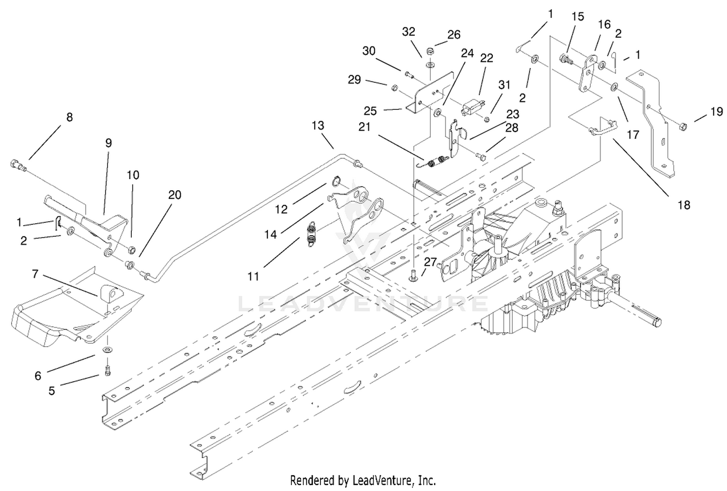 Hydro Transaxle Controls Assembly