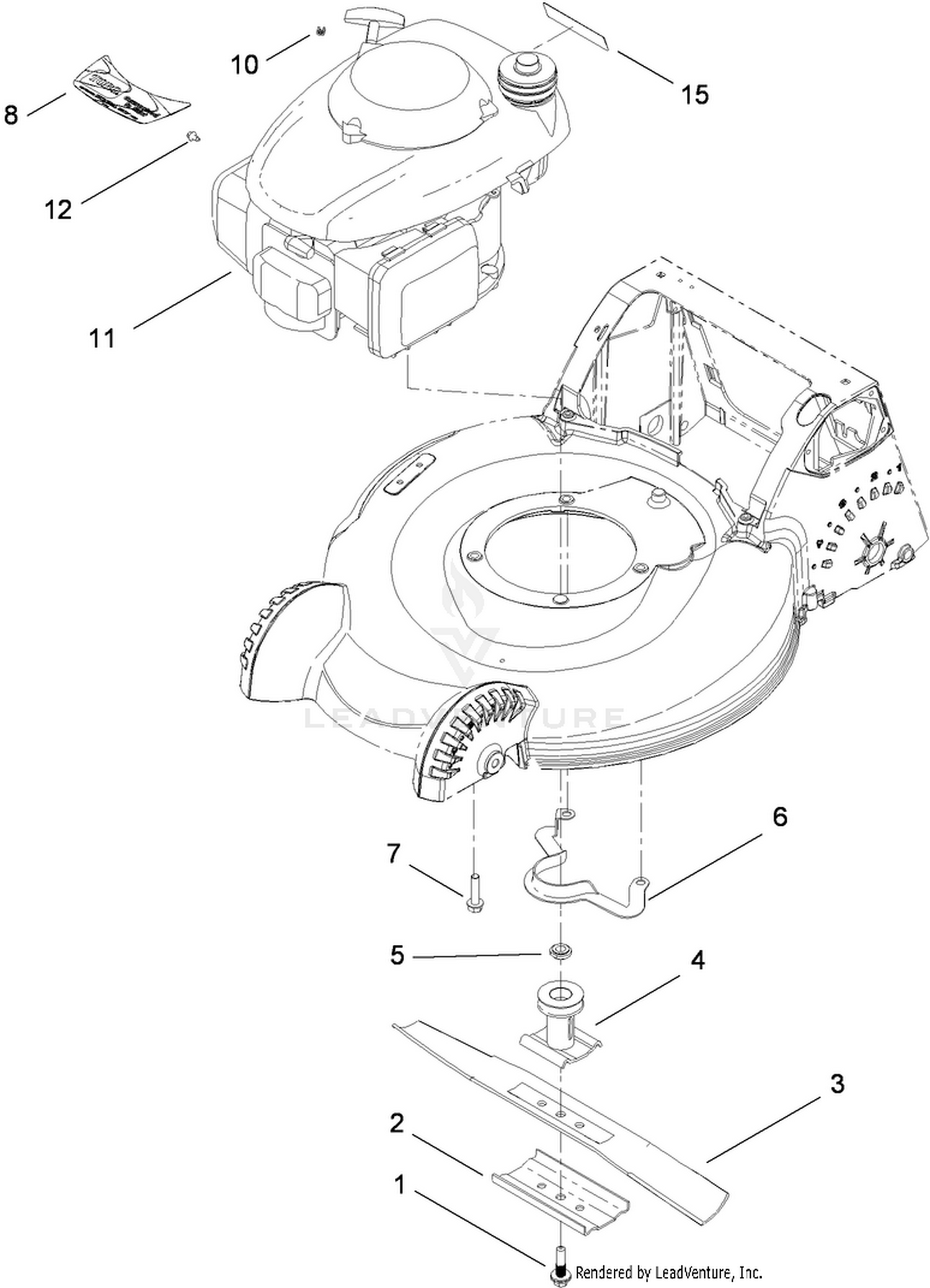 Engine and Blade Assembly
