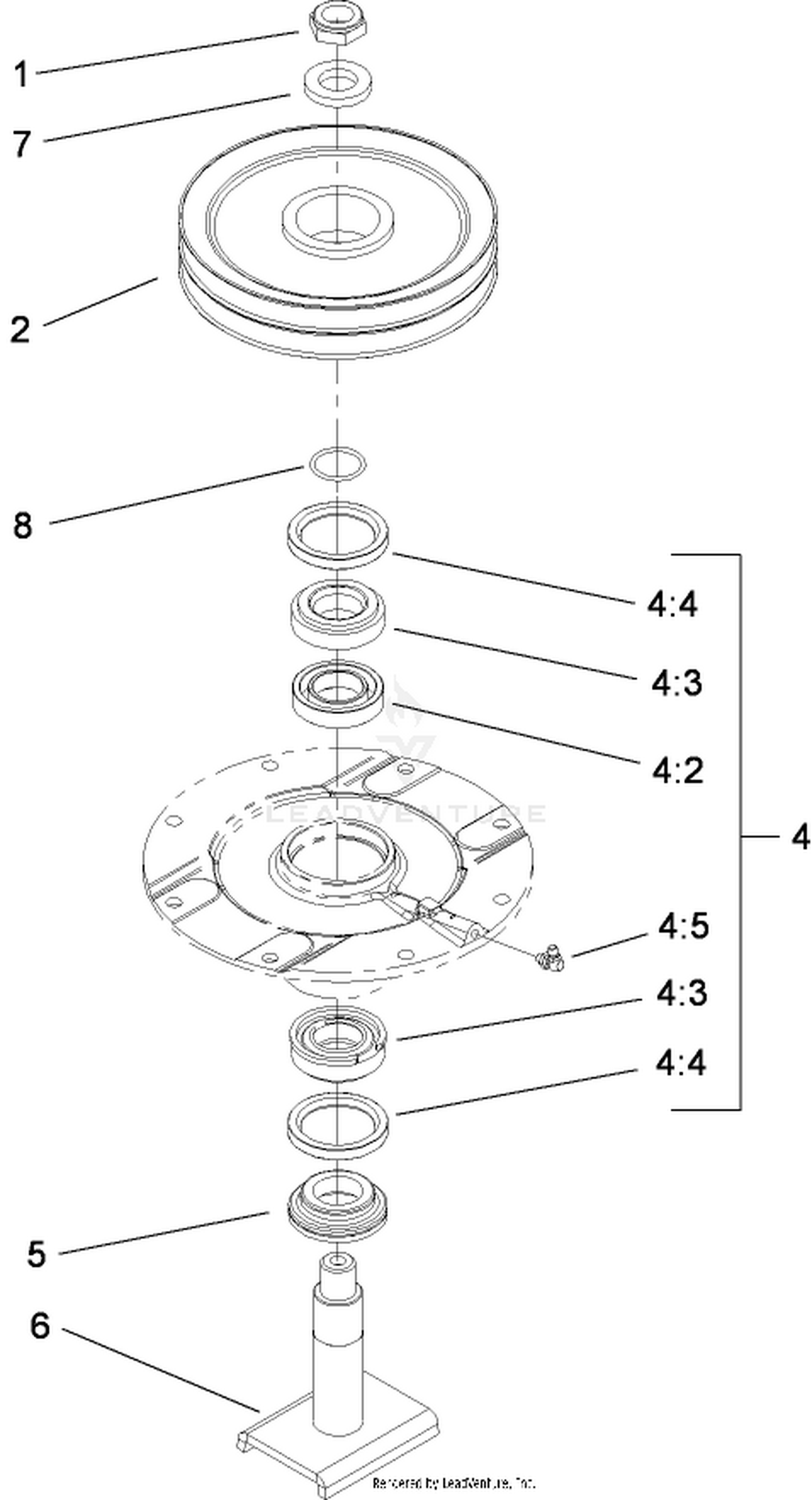 Double Driven Spindle Assembly No. 104-3530