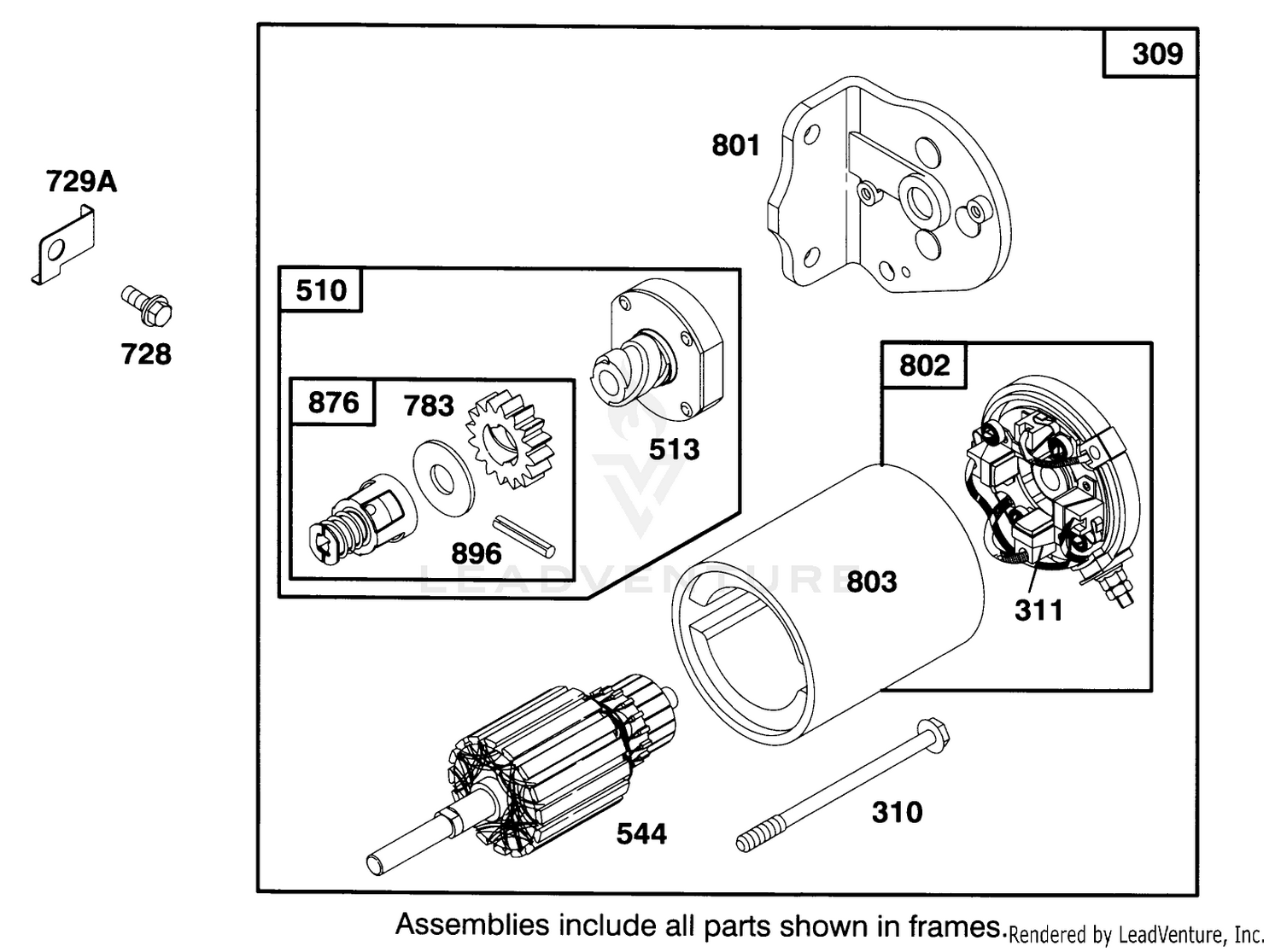 Engine Briggs  Stratton Model 282707-0119-01 7