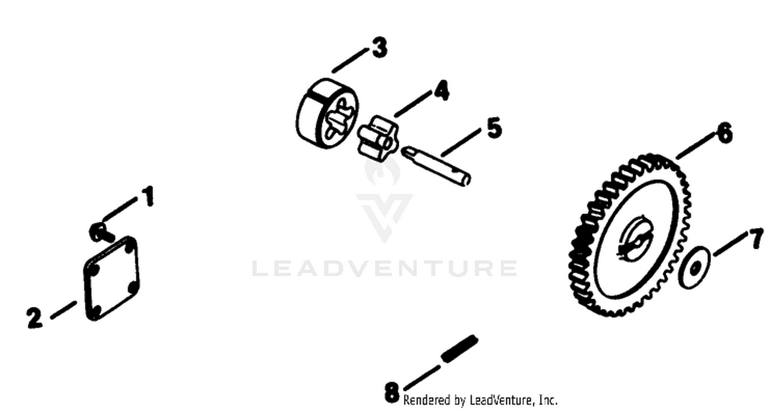 Oil Pump-Engine Kohler Model No. Kt17qs Type No. 24324