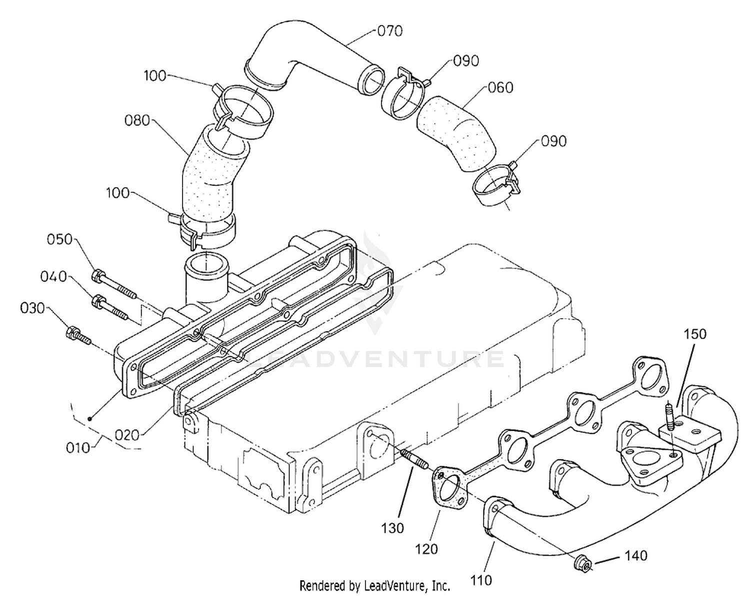 Inlet/Exhaust Manifold Assembly
