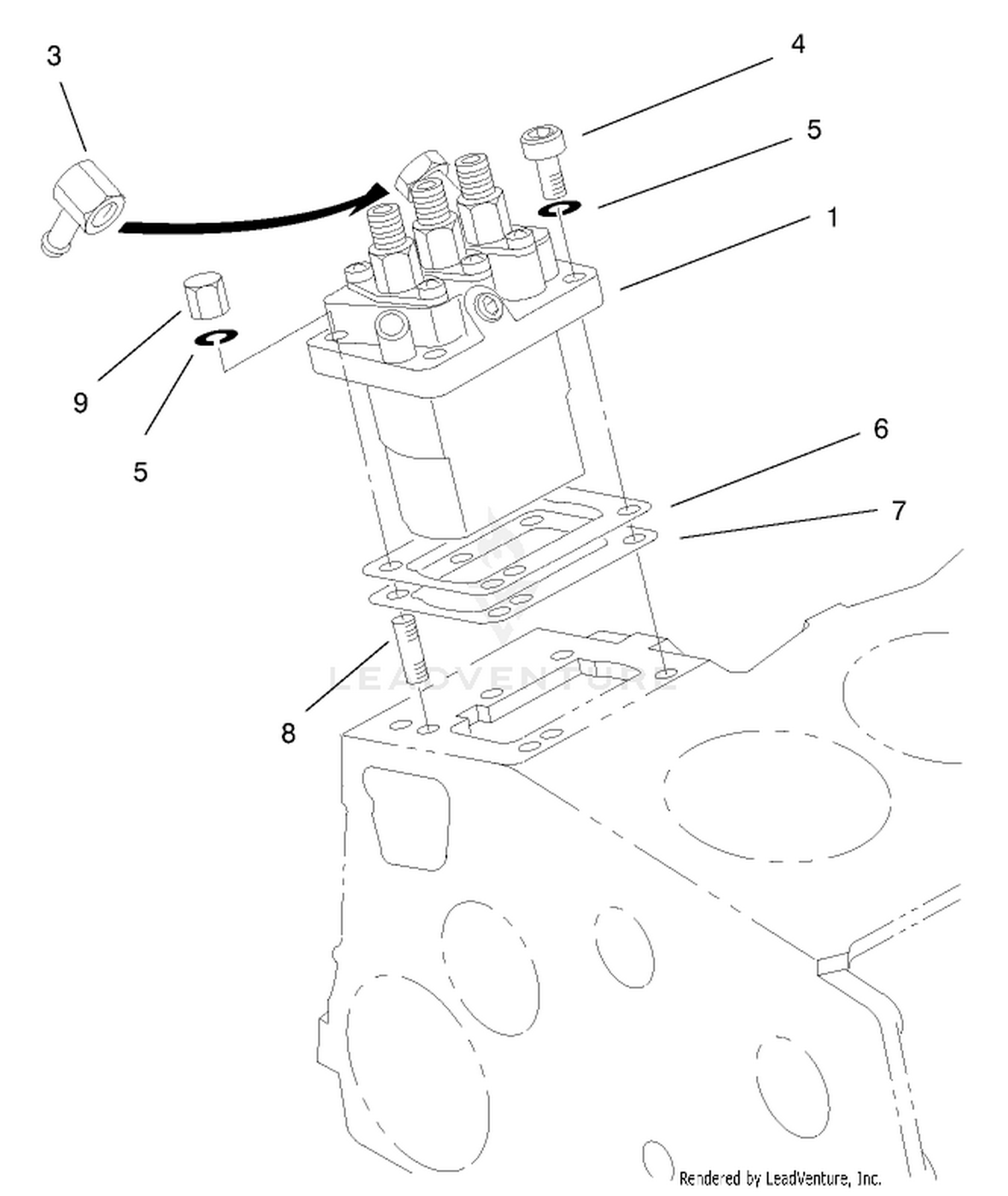 Injection Pump Installation Assembly