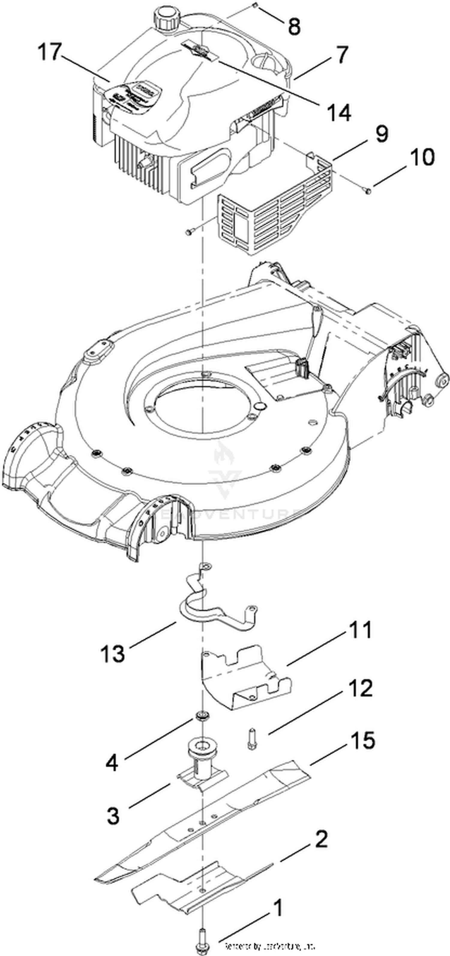 Engine and Blade Assembly
