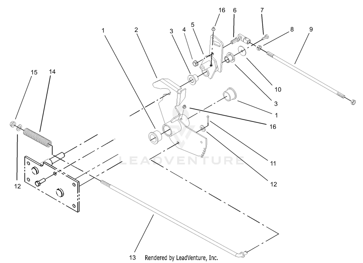Parking Brake Lower Assembly