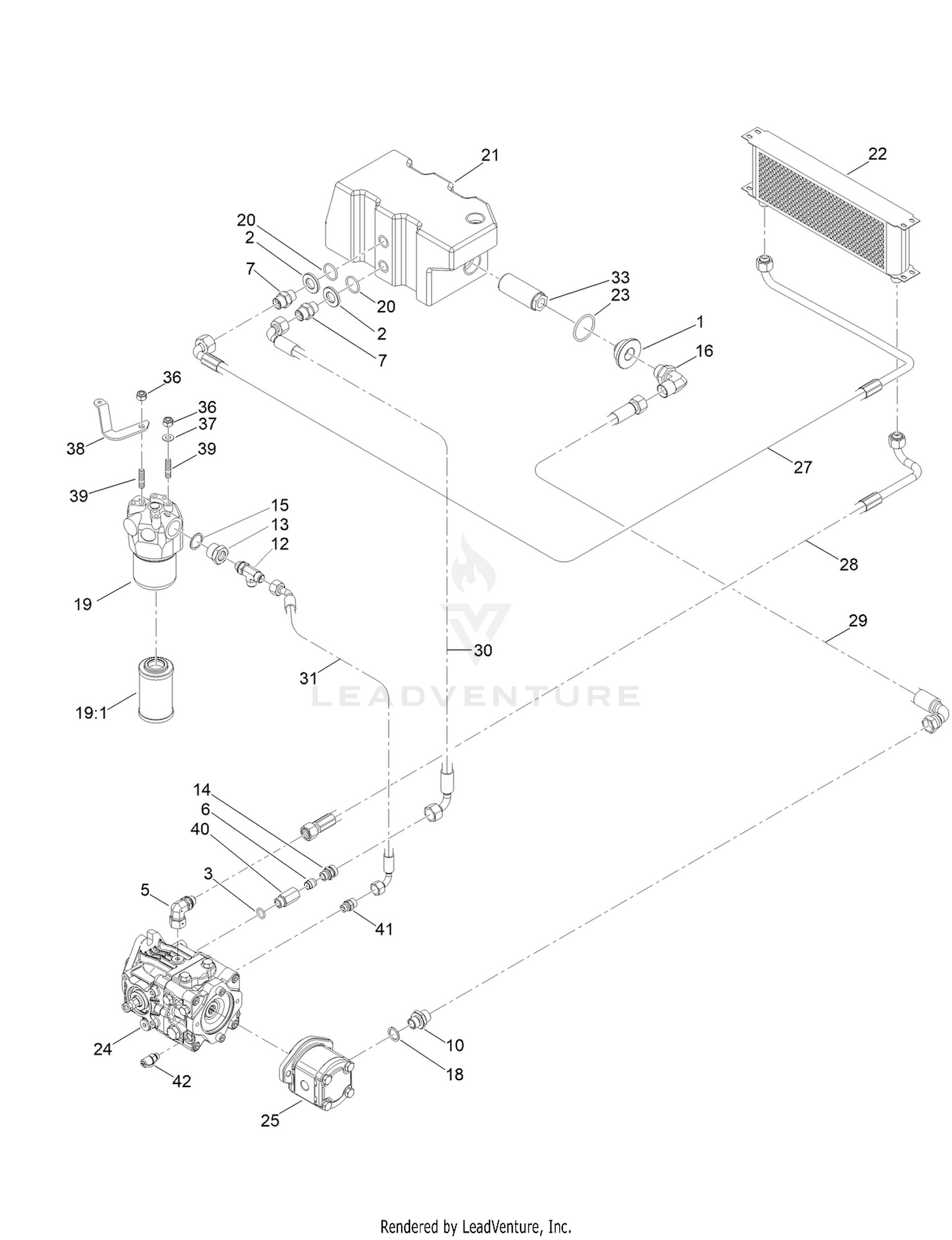 Oil Filter System Assembly