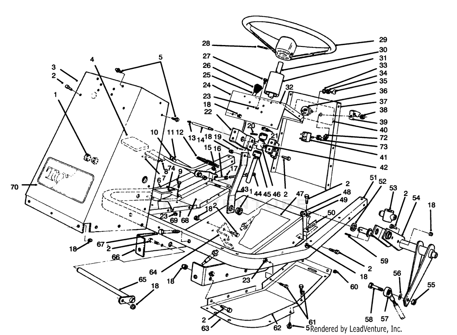 Frame  Steering Assembly