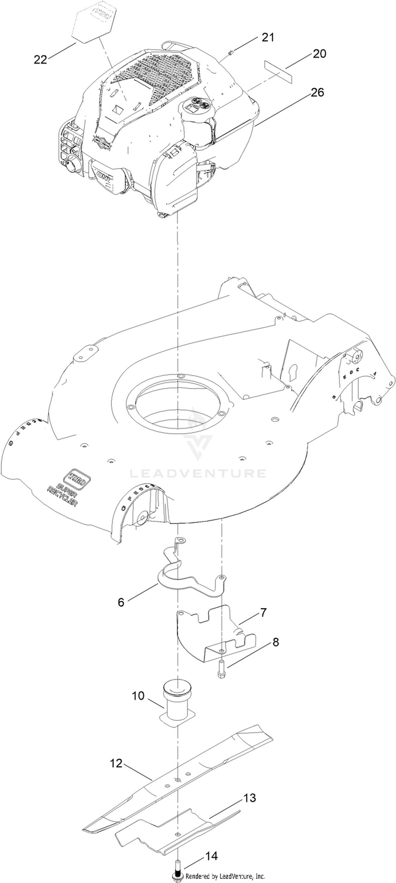 Engine and Blade Assembly