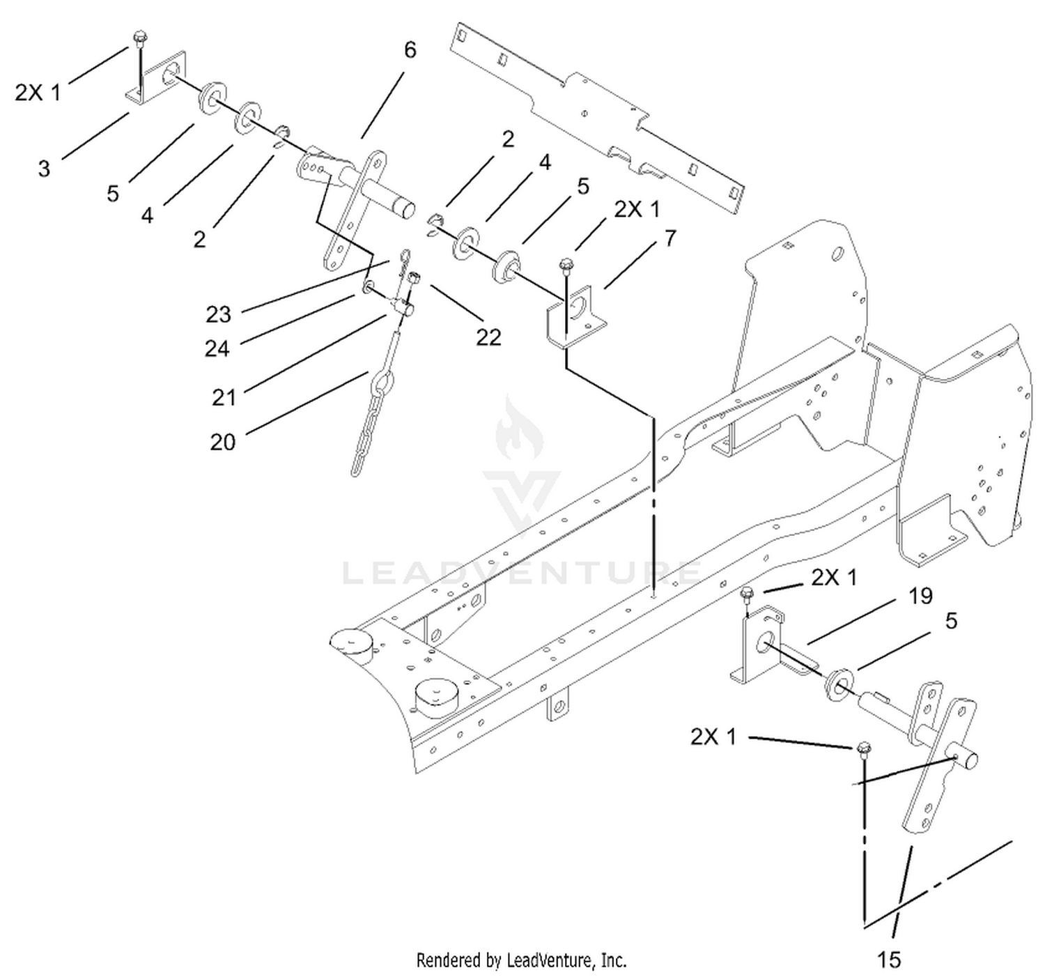 Manual Lift Lever Assembly
