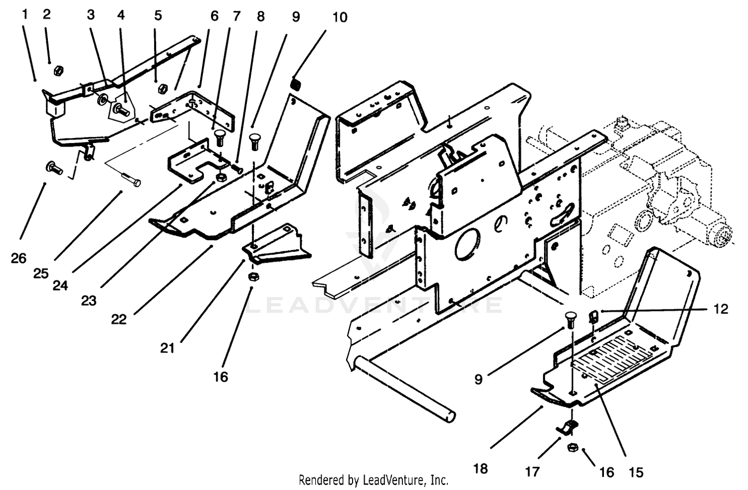 Belt Guard  Footrests