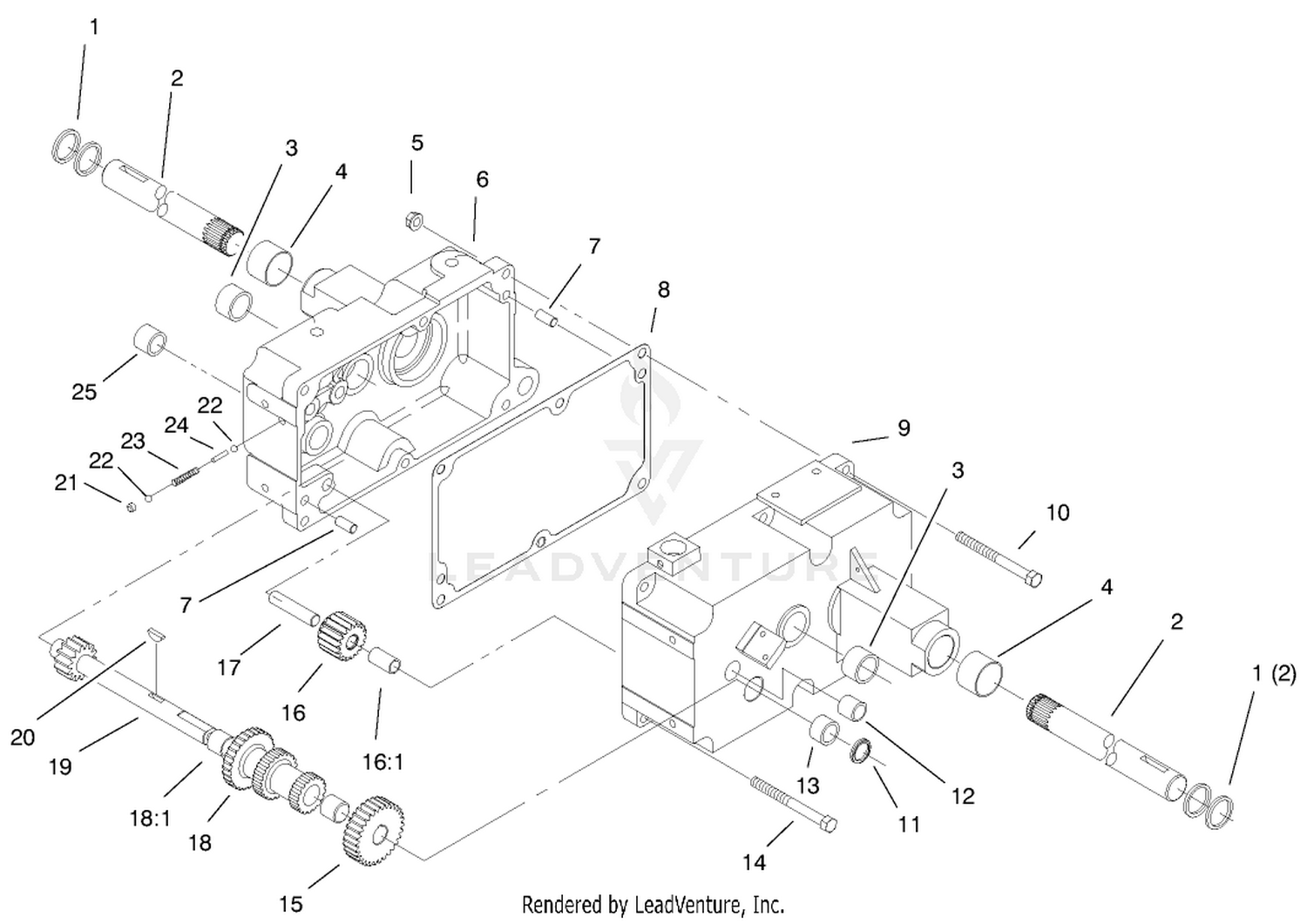 Transmission 8-Speed 4 Pinion (model 73429 Only)