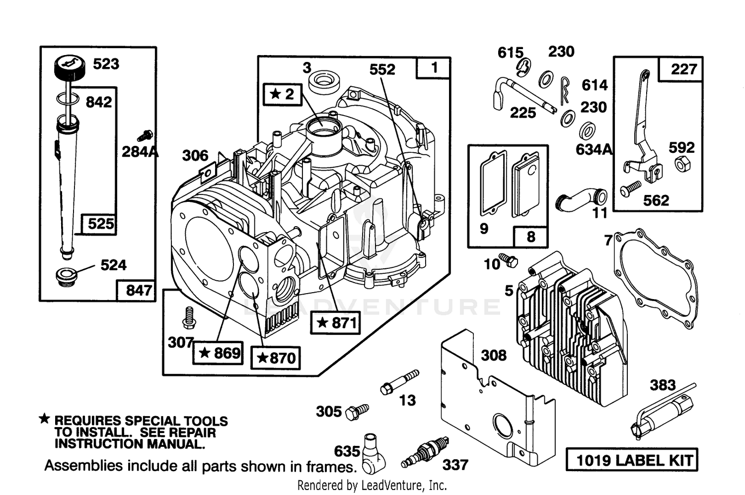 Engine Briggs  Stratton Model 28m707-0122-01