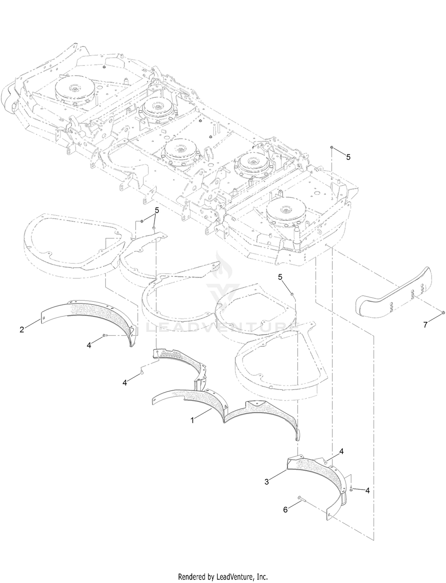100 Inch Leaf Mulcher Assembly