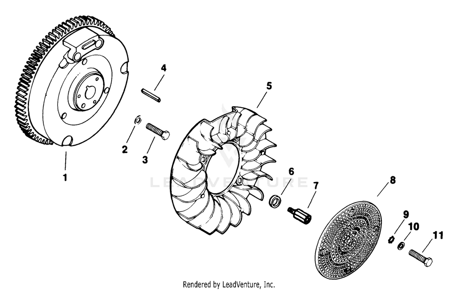 Flywheel Engine Kohler Model No. M18qs-24615 (continued)