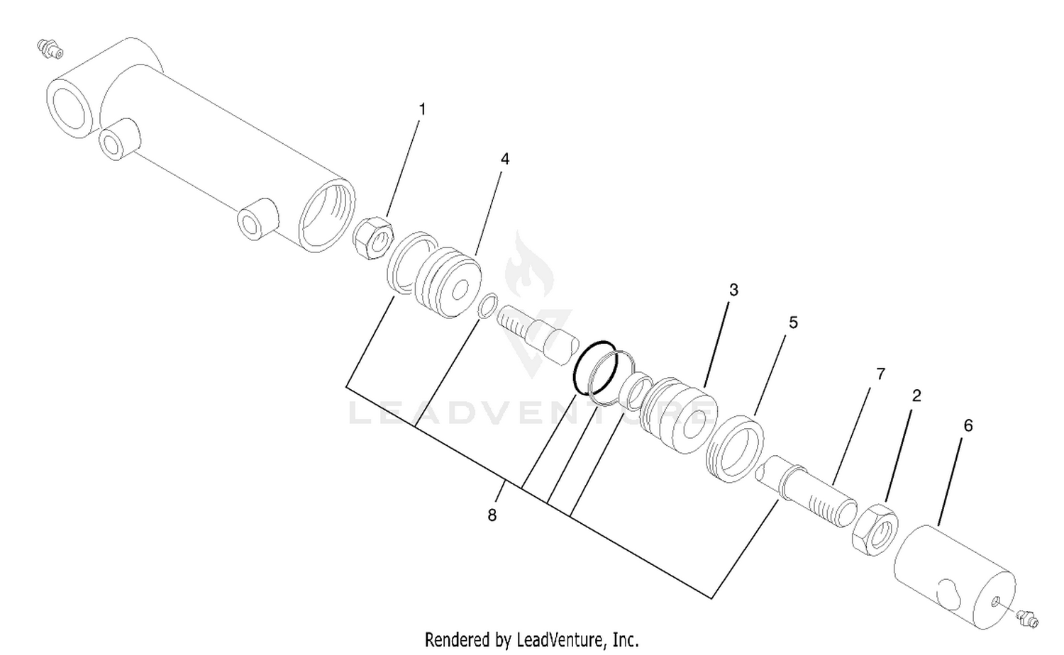 Hydraulic Cylinder Assembly No. 95-8978