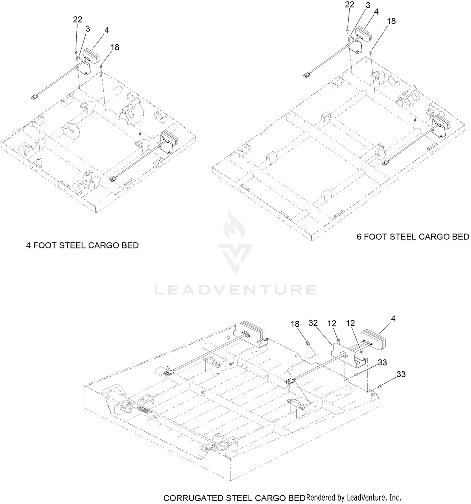 Cargo Bed Rear Lamp Installation