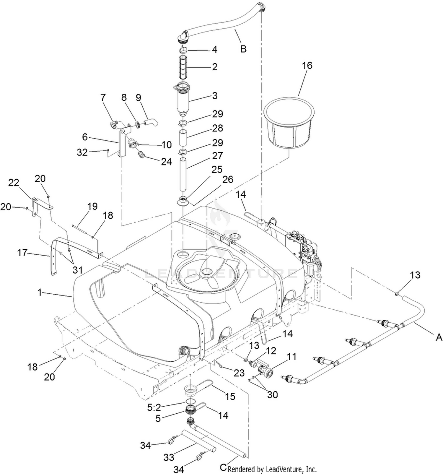 Spray Tank Assembly