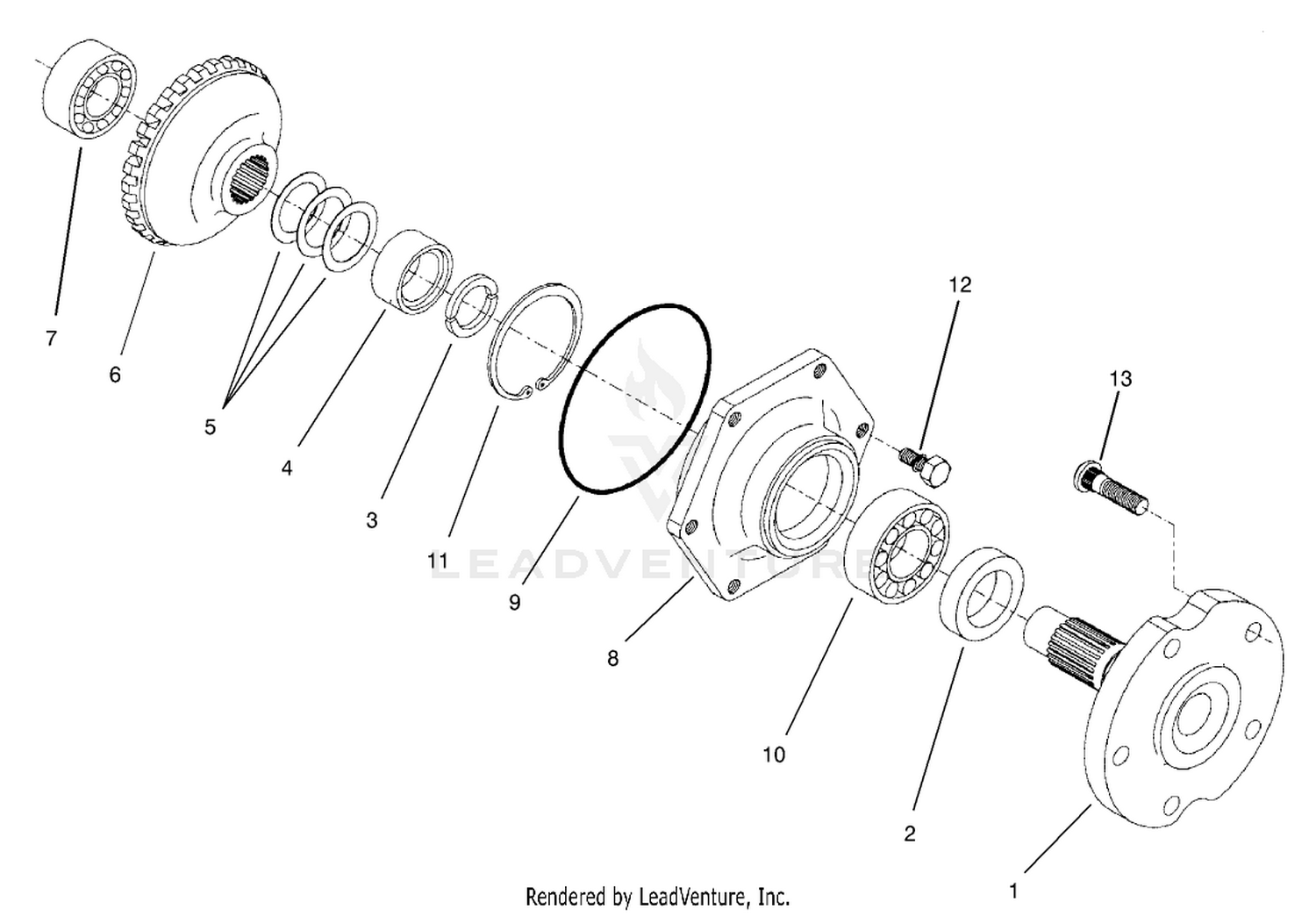 Axle Assembly  Rear Axle Assembly No. 100-3784