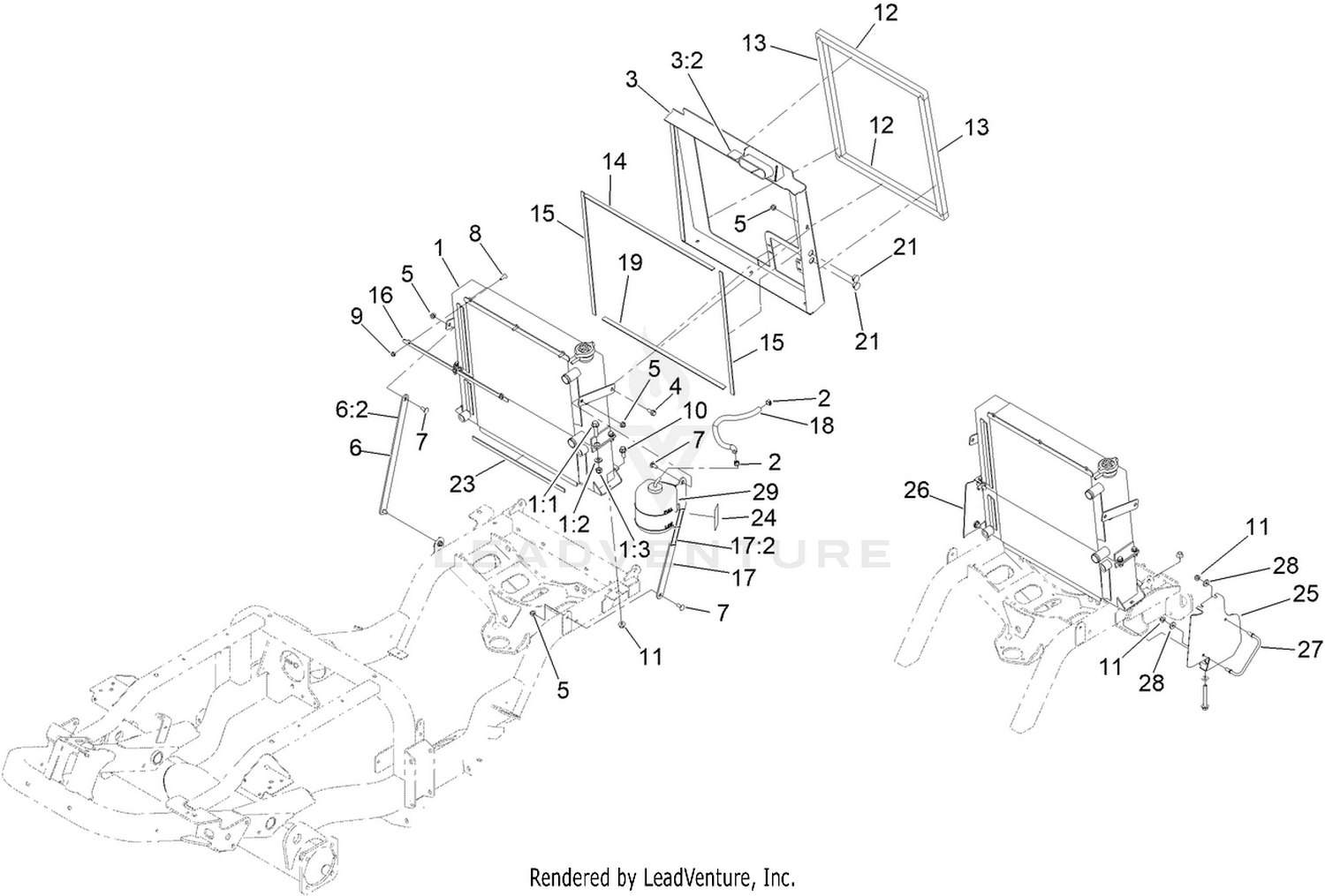Radiator and Cooler Assembly
