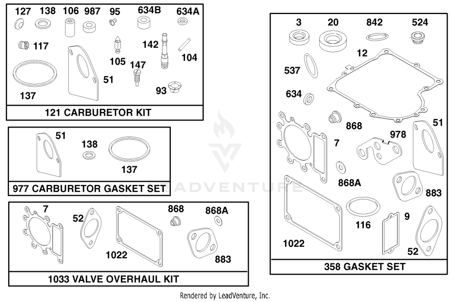Engine Briggs  Stratton Model 28n777-0174-01 10