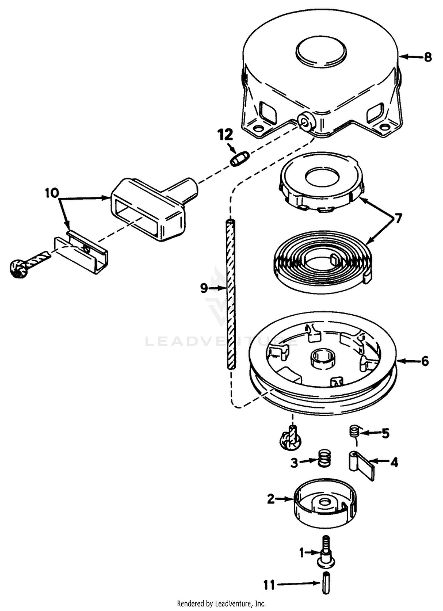 Rewind Starter No. 590420a