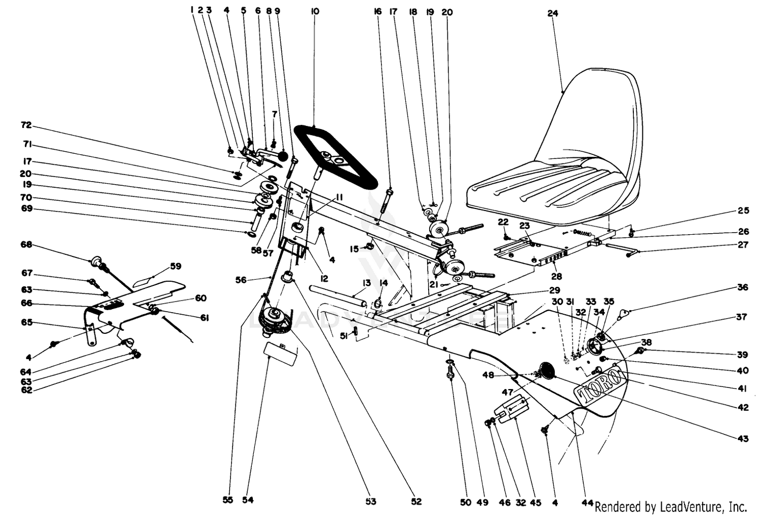 Steering And Seat Assembly