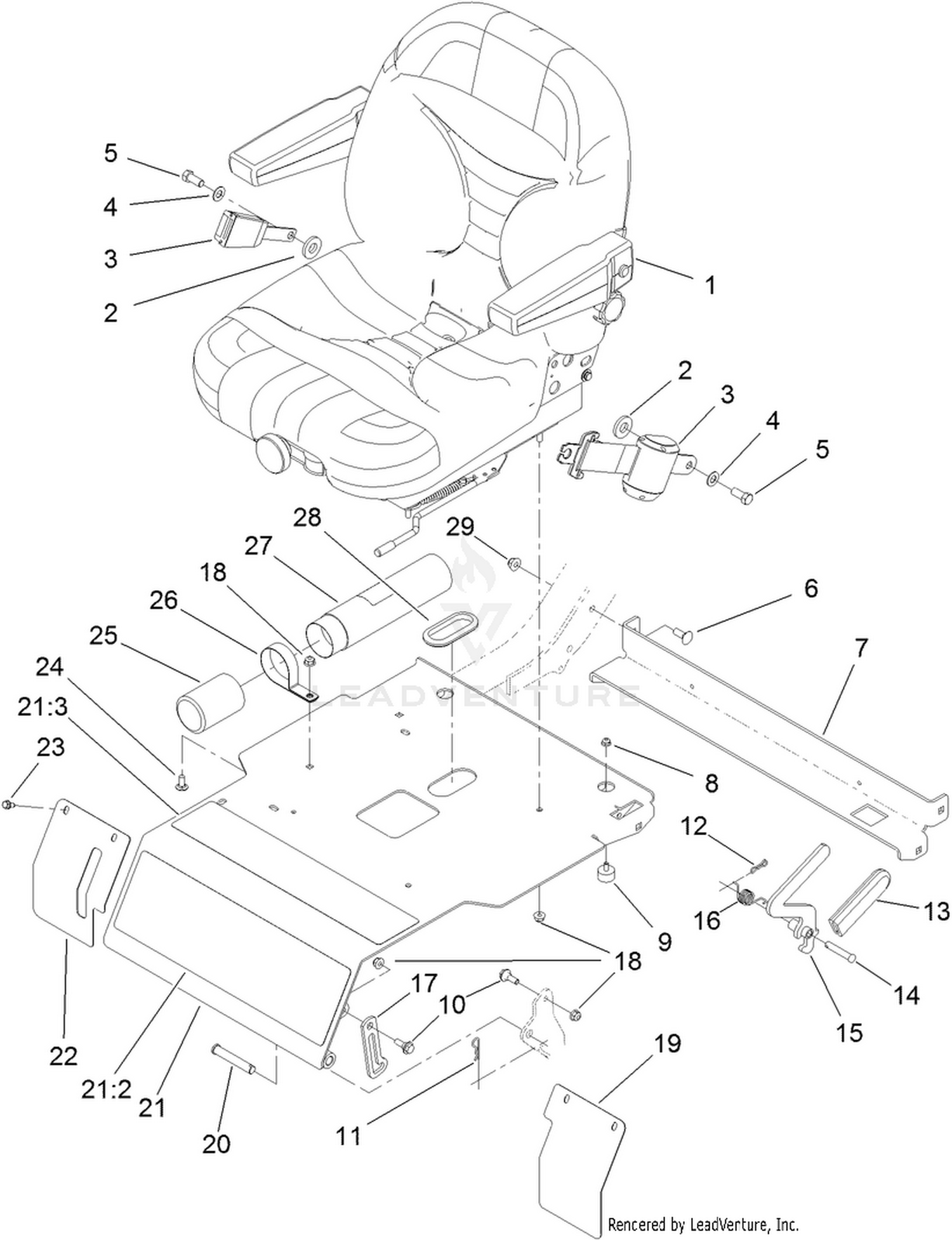 Seat and Seat Plate Assembly