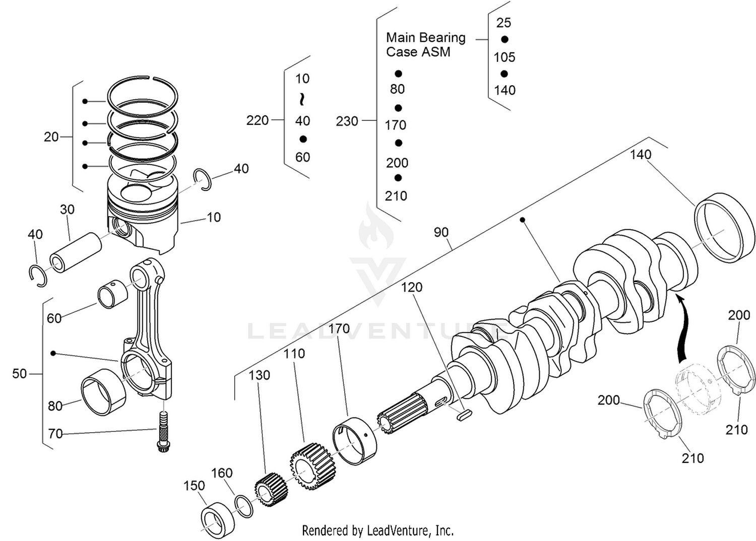 Piston and Crankshaft Assembly