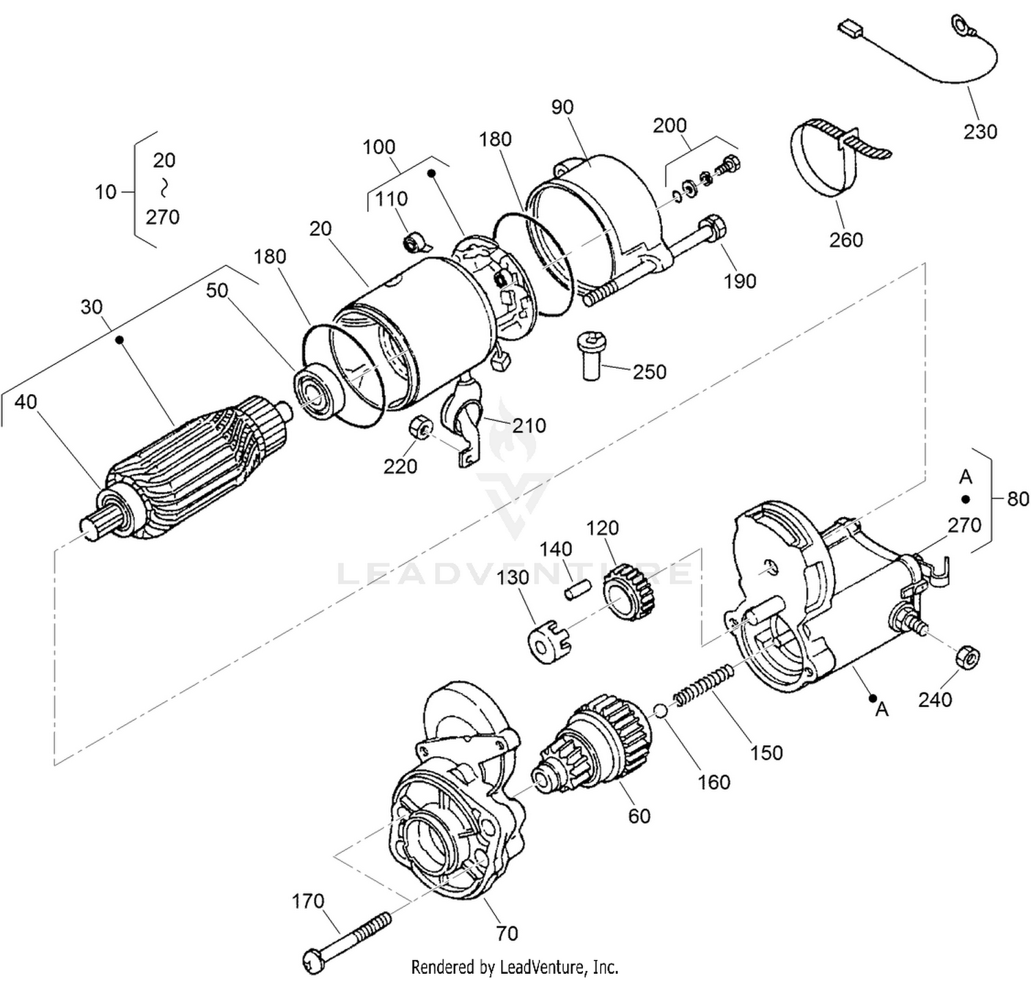 Starter Component Part Assembly No. 111-7496